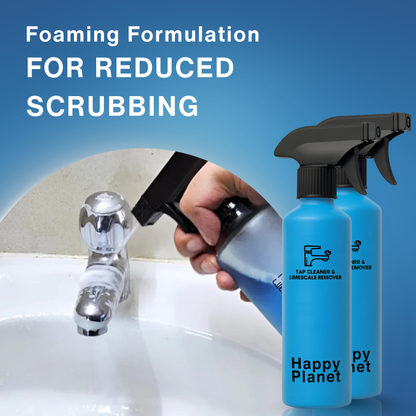 Happy Planet Tap Cleaner & Limescale Remover - Pack of 2 | 500 ML