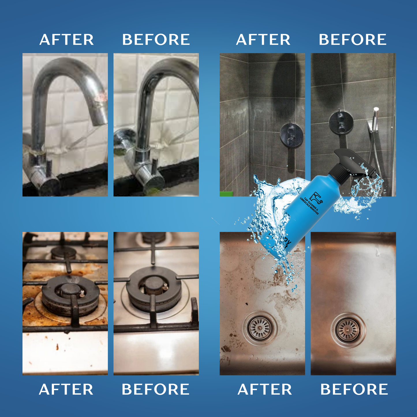 Happy Planet Tap Cleaner & Limescale Remover - Pack of 2 | 500 ML