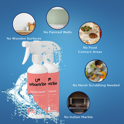 UrbanVibe Cleaner Spray Grease Remover – Pack of 2 (500ml)