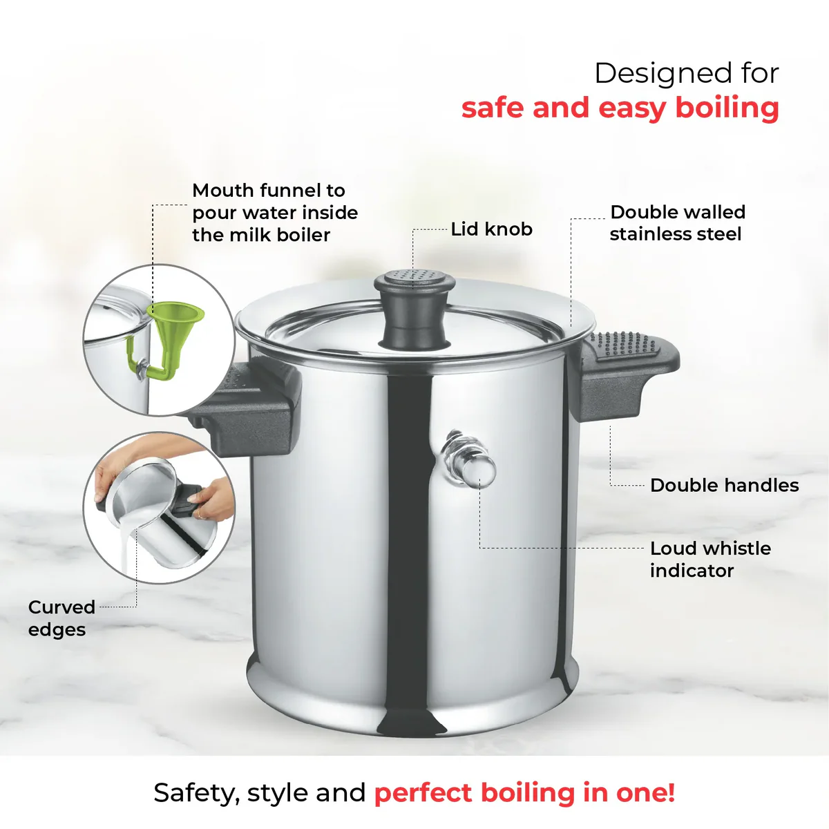 Milk Boiler (Double Handle)